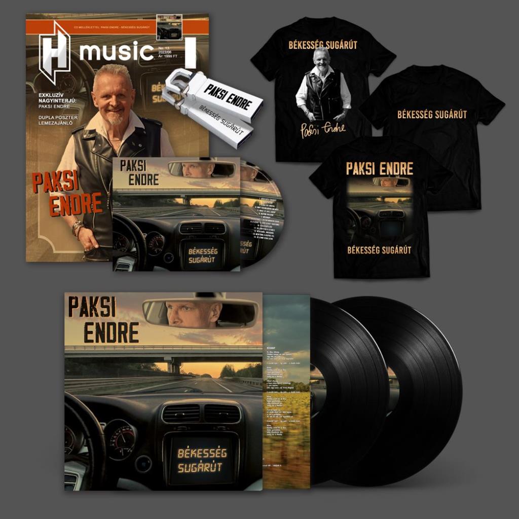 Paksi Endre: Békesség sugárút 2LP + CD + Pendrive + póló csomag